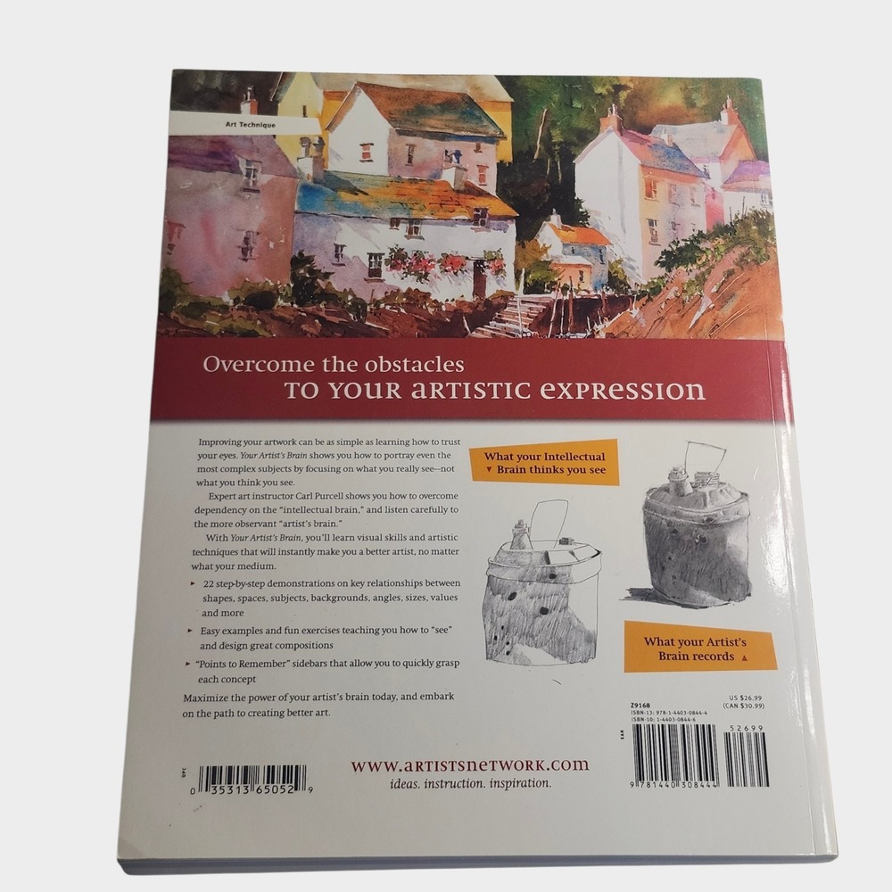 Carl Purcell Your Artists Brain Book Multicolor Art Instruction - Picture 2 of 6